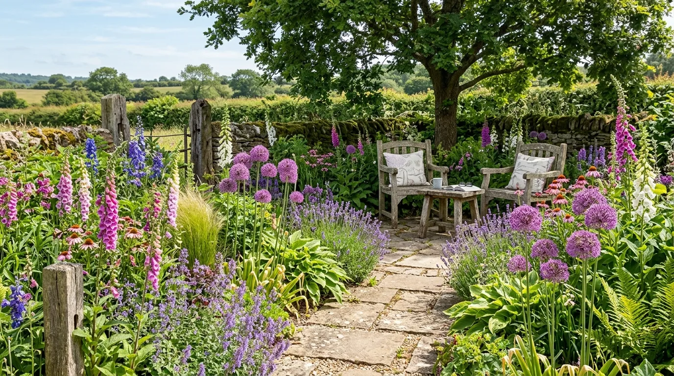 Mixed Texture Border That Deer Avoid More Often